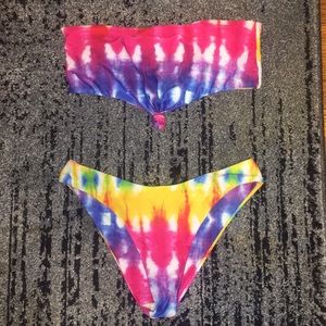 Zaful tie-dye bikini size small
